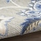 Homeroots 6' Blue And Gray Floral Indoor Outdoor Runner Rug 564008 - alternate 9
