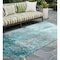 Homeroots 8' Runner Gray and Ivory Abstract Washable Non Skid Indoor Outdoor Runner Rug 559614 - alternate 1