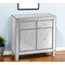 Homeroots Glamorous Mirrored Bling Two Door Storage Accent Cabinet 401709 - alternate 7