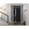 Vdomdoors Steel Door Cynex 6777 Black Transom Window Stainless Inserts Single Modern Painted-W32xH80+16-Left CYNEX6777EXD-BLK-W32 x H80+16-Left-hand Inswing - alternate 7