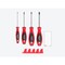 Tekton Phillips Screwdriver Set with Red Modular Organizers - 4 Inch Shanks, 4-Piece (#0  - #3) DWP90105 - alternate 7