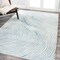 Jonathan Y Arlo Woodgrain Geometric Ivory/Blue 4 ft. x 6 ft. Area Rug LUX104A-4 - alternate 8