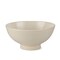 Homeroots 12" Cream Ceramic Round Pedestal Centerpiece Bowl 609342 - alternate 5