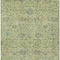 Homeroots 9' X 12' Mint Green Brown And Gray Floral Washable Indoor Outdoor Area Rug 603477 - alternate 9