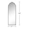 Homeroots 64" Black Arch Metal Framed Standing Mirror 565129 - alternate 6