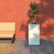Leisuremod Basalt Tall Square Fiberstone & MgO Clay Planter, Weather-Resistant, Fully Assembled BP31W - alternate 9