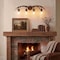 Jonathan Y Wyatt 32.5" 4-Light Southwestern Bohemian Resin/Seeded Glass Faux Antler LED Vanity Light, Brown Wood JYL6315A - alternate 11
