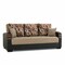 Homeroots 87" Brown Polyester Convertible Futon Sleeper Sofa And Toss Pillows With Storage 607140 - alternate 8