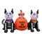 A Holiday Co 7 ft. LED Prelit Animated Skeleton Dog Family Inflatable HL24075-195 - alternate 1