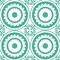 Homeroots 7" x 7" Light Green And White Geo Peel and Stick Removable Tiles 400418 - alternate 4