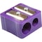 Baumgartens Dual Hole Plastic Pencil Sharpener, Assorted Colors, PK20 MR-3320 - alternate 1