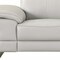 Homeroots 71in Light Gray And Silver Genuine Leather Loveseat 329683 - alternate 10
