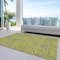 Homeroots 5' X 8' Yellow And Blue Abstract Washable Indoor Outdoor Area Rug 599845 - alternate 9