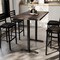 Flash Furniture Bennett 30 in x 48 in Solid Wood Indoor Tabletop in Dark Brown with Dual 5 in x 22 in Bar GSF-REC3048-DKBRN-T0522B-GG - alternate 10