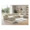 Homeroots Khaki Linen Blend Modular U Shaped Six Piece Sofa and Chaise Sectional 716925 - alternate 5