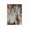 Homeroots 10' X 14' Gray Rust And Ivory Abstract Washable Indoor Outdoor Area Rug 615865 - alternate 8