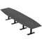 Skutchi Designs 16ft Boat Conference Table With Power | Harmony Series | 16 Person Meeting Room Table HAR-BOT-48X192-T.BK-WA7949-NA - alternate 1