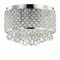 Jonathan Y Evelyn 14.7" 3-Light Crystal Drops/Metal LED Flush Mount, Chrome JYL6145A - alternate 13