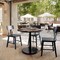Flash Furniture Acadia 36 in Round Tabletop with TopGuard HPL Technology in Dark Brown with 24 in ST-RD36-WBR-TR24-GG - alternate 9