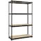 Lorell Narrow Steel Shelving 48" Height x 30" Width x 12" Depth 66963 - alternate 1