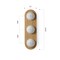 Vidalite Orbita 3-Light Ceiling Light with Natural Wood Finish, Frosted Glass Shade, Integrated LED Bulbs CE1009204 - alternate 9