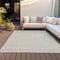 Homeroots 10' X 14' Beige And Ivory Geometric Washable Indoor Outdoor Area Rug 596901 - alternate 8