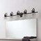 Jonathan Y Virginia 42.8 in. 5-Light Farmhouse Industrial Metal and Seeded Glass LED Vanity Light, Black JYL7903B - alternate 8