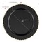 Smarty Had A Party 7" Black with Gold Pearl String Round Disposable Plastic Salad Plates, 120PK 8877-BG-CASE - alternate 9
