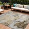 Homeroots 9' X 12' Brown Abstract Washable Non Skid Indoor Outdoor Area Rug 559494 - alternate 1