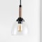 Jonathan Y Alys 7.63" Adjustable Rope-Wrap Modern Rustic Iron/Glass LED Pendant, Black JYL1103A - alternate 15