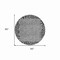 Homeroots 8' Gray Round Animal Print Washable Indoor Outdoor Area Rug 607652 - alternate 9