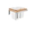 Rev-A-Shelf Maple Wood; Steel; Plastic, Natural Maple, 21 in W, 17.88 in H, 22.75 in D 4WCTM-24DM2 - alternate 1