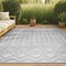 Jonathan Y Peralta Moroccan Diamond Light Gray 4 ft. x 6 ft. Indoor/Outdoor Area Rug IBZ103C-4 - alternate 1