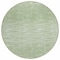 Homeroots 8' Artichoke Green And Green Round Abstract Washable Indoor Outdoor Area Rug 587388 - alternate 8