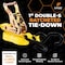 Xpose Safety Ratchet Straps Heavy Duty, 1 In x 15 FT Tie Down Straps Ratchet Operated with Double S Hooks, 4-PK RTD115-DSH-4-X - alternate 8