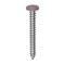 Auveco 8 x 1 1/4in Tan Painted Square Drive Pan Head Tapping Screw, 100PK 25374 - alternate 1