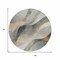 Homeroots 8' Gray Silver And Rust Round Abstract Washable Indoor Outdoor Area Rug 616756 - alternate 6