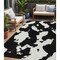 Homeroots 5' X 8' Black And Ivory Abstract Washable Indoor Outdoor Area Rug 614510 - alternate 1