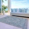 Homeroots 9' X 12' Blue Medallion Washable Indoor Outdoor Area Rug 608002 - alternate 9