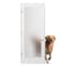 Reso 32 in. x 80 in.Left-Handed Solid Core White Primed Interior Door Frosted Glass Bronze RID-3280-1LTF-ORB-LH - alternate 1
