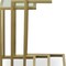 Homeroots 24" Gold Glass Rectangular End Table 493257 - alternate 7