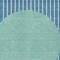 Homeroots 3' X 5' Teal Blue And Aqua Striped Washable Indoor Outdoor Area Rug 597199 - alternate 9
