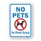 Signmission No Pets In Pool Area, Heavy-Gauge Aluminum Rust Proof Parking Sign A-1824-24988 - alternate 1