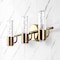 Jonathan Y Bolha 18" 3-Light Minimalist Modern Bubble Acrylic/Iron Integrated LED Vanity Light, Brass Gold JYL7224B - alternate 16
