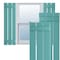 Ekena Millwork True Fit PVC, Three Board Spaced Board-n-Batten Shutters, Pure Turquoise, 17 1/8W x 32H, PR TFP101SBF17X032PT - alternate 1