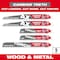 Milwaukee Tool SAWZALL Carbide Demolition Wood and Metal Cutting Reciprocating Saw Blade Set (5-Piece) 49-22-5505 - alternate 11