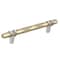 Amerock London 5-1/16 in 128 mm Center-to-Center Golden Champagne/Polished Chrome Cabinet Pull BP36649BBZ26 - alternate 1