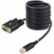 Startech.Com 10FT 3M USB TO NULL MODEM SERIAL ADAPTER CABLE, COM RETENTION, FTDI, USB-A TO DB9 RS232,  1P10FFCN-USB-SERIAL - alternate 1