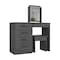 Homeroots 50" Gray Four Drawer Combo Dresser 492001 - alternate 3