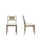 Homeroots Set of Two Cream and Natural Fabric and Wood Partially Open Back Dining Side Chairs, 2PK 716276 - alternate 6